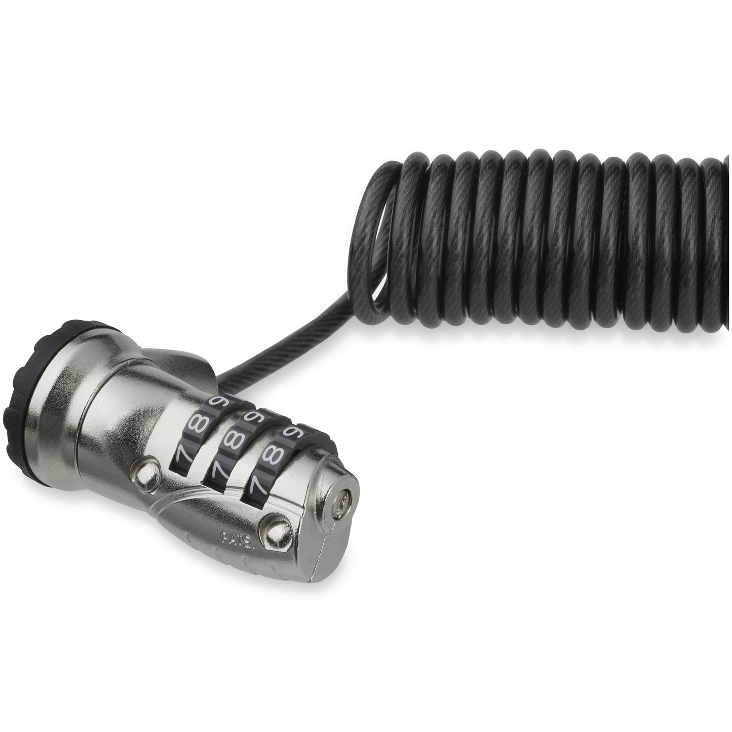 StarTech.com LTLOCK3DCOIL cable lock Black, Stainless steel 70.9" (1.8 m)