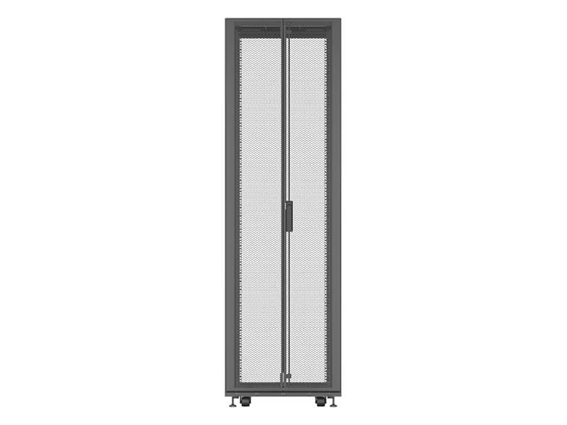 Vertiv VR3100TAA rack cabinet 42U Freestanding rack Black, Transparent