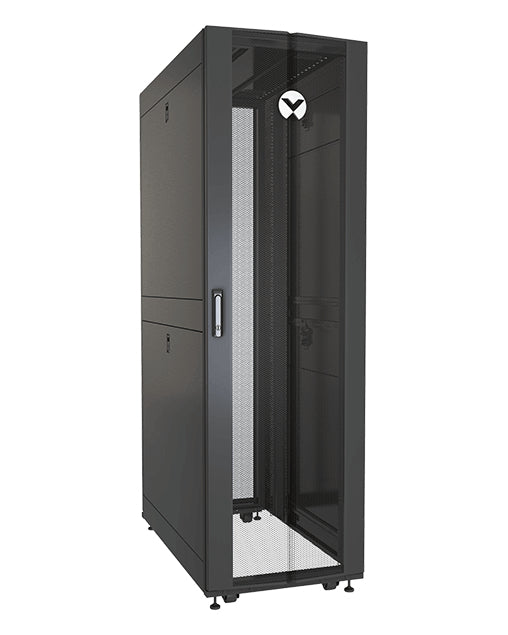 Vertiv VR3100TAA rack cabinet 42U Freestanding rack Black, Transparent