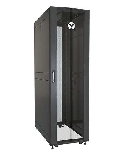 Vertiv VR3100TAA rack cabinet 42U Freestanding rack Black, Transparent