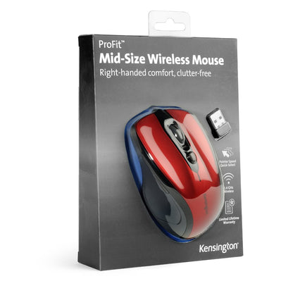 Kensington Pro Fit® Mid-Size Mouse - Ruby