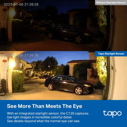 TP-Link Tapo C120 IP security camera Indoor & outdoor 2560 x 1440 pixels Ceiling/Wall/Desk