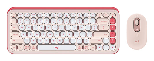 Logitech 920-013105 keyboard Mouse included Universal Bluetooth QWERTY English Rose