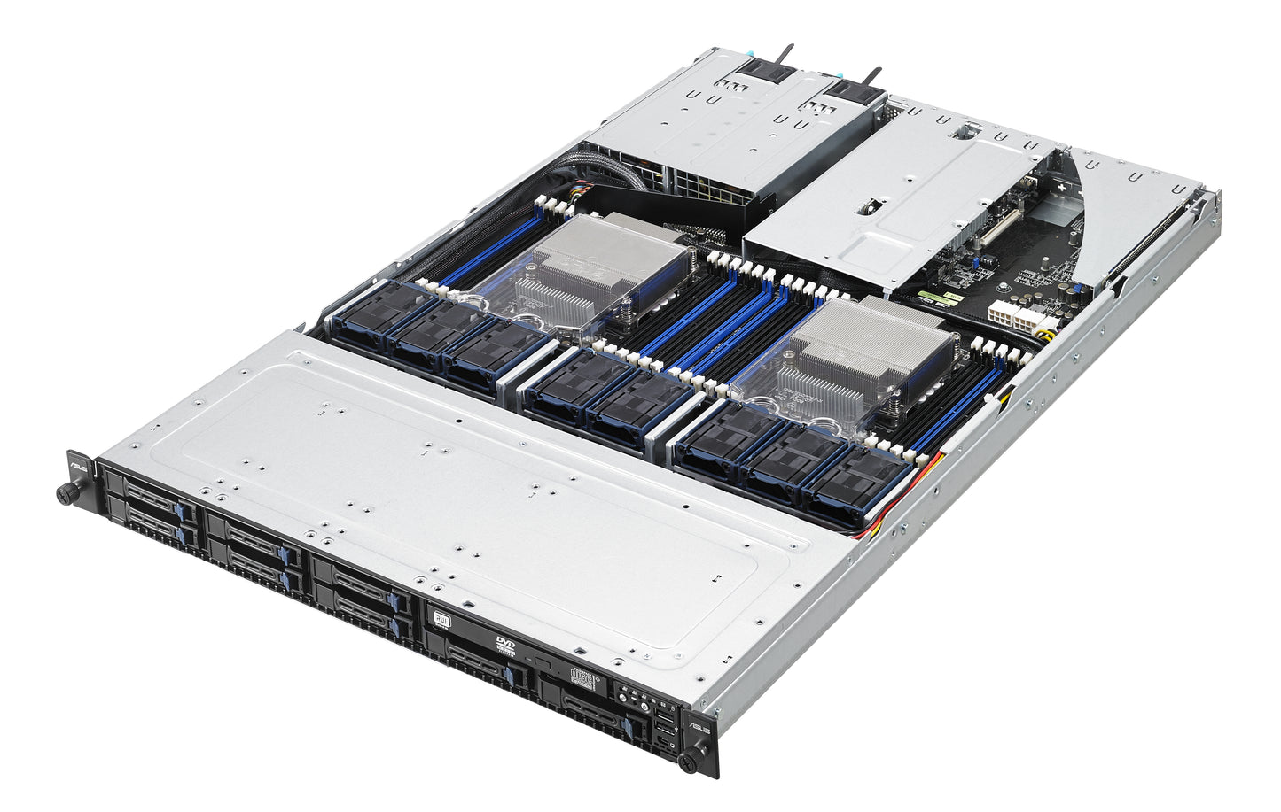 ASUS RS700-E8-RS8 V2 Intel® C612 LGA 2011-v3 Rack (1U) Black, Metallic