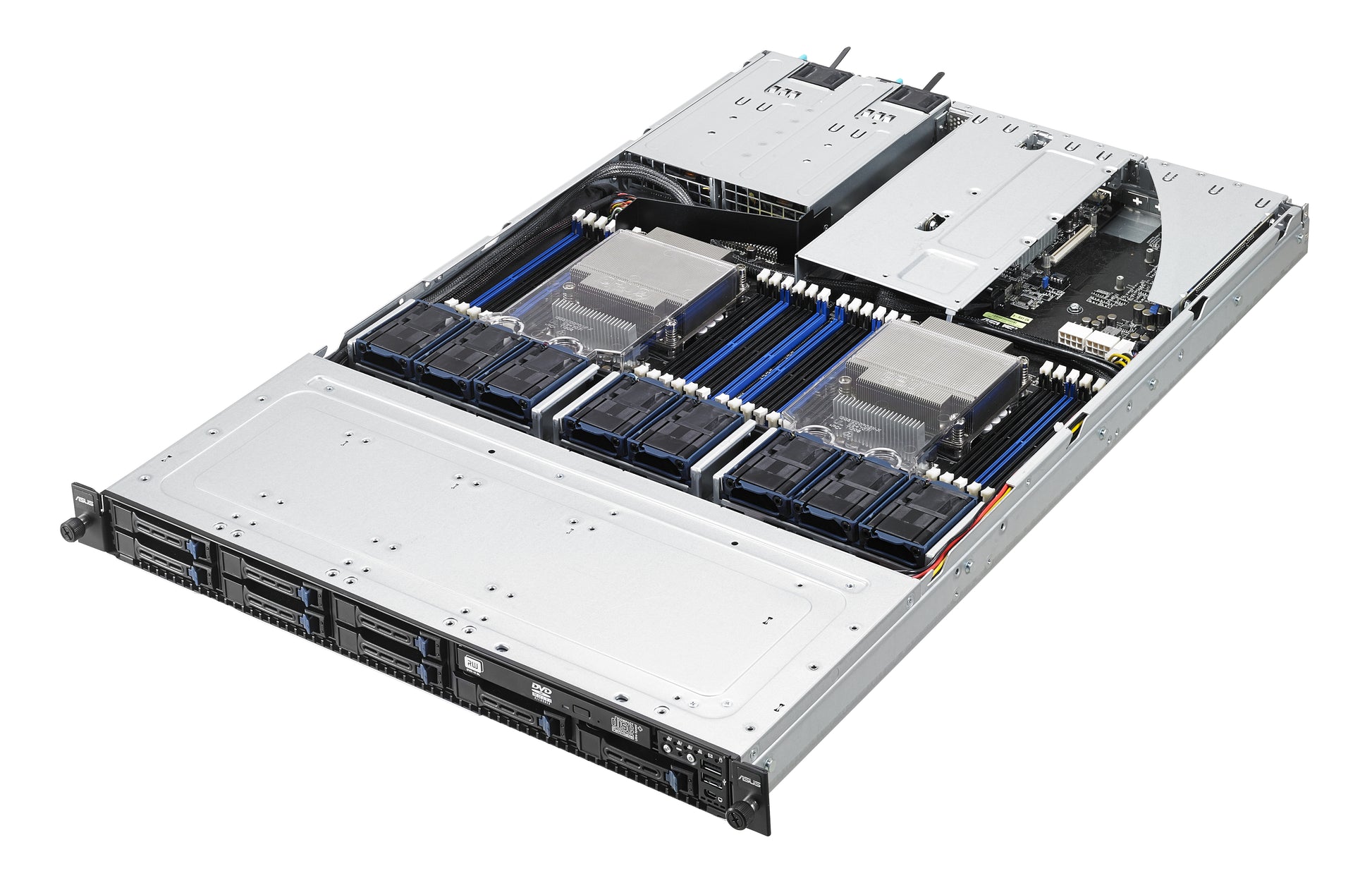 ASUS RS700-E8-RS8 V2 Intel® C612 LGA 2011-v3 Rack (1U) Black, Metallic