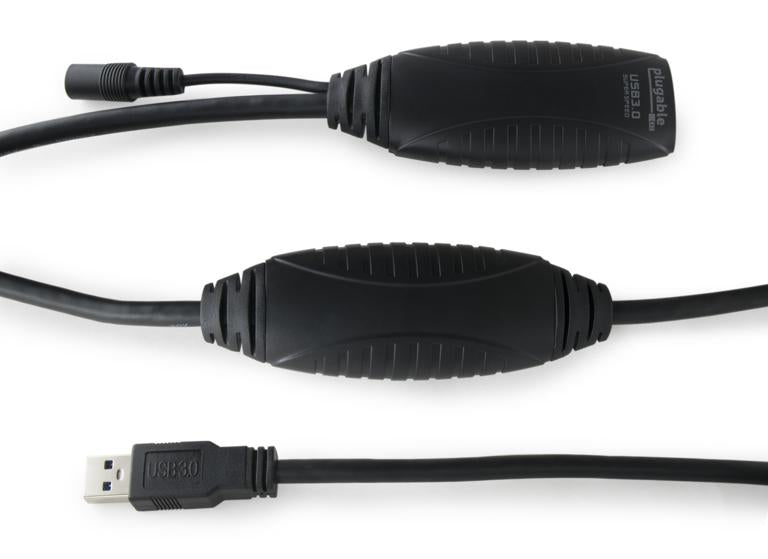 Plugable Technologies USB3-10M-D USB cable USB 3.2 Gen 1 (3.1 Gen 1) 393.7" (10 m) USB A Black