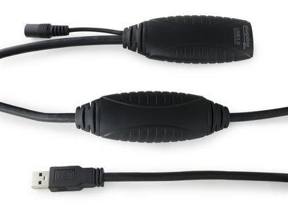 Plugable Technologies USB3-10M-D USB cable USB 3.2 Gen 1 (3.1 Gen 1) 393.7" (10 m) USB A Black