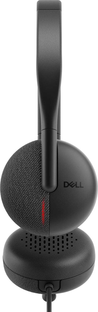 DELL WH3024 Headset Wired Head-band Calls/Music USB Type-C Black
