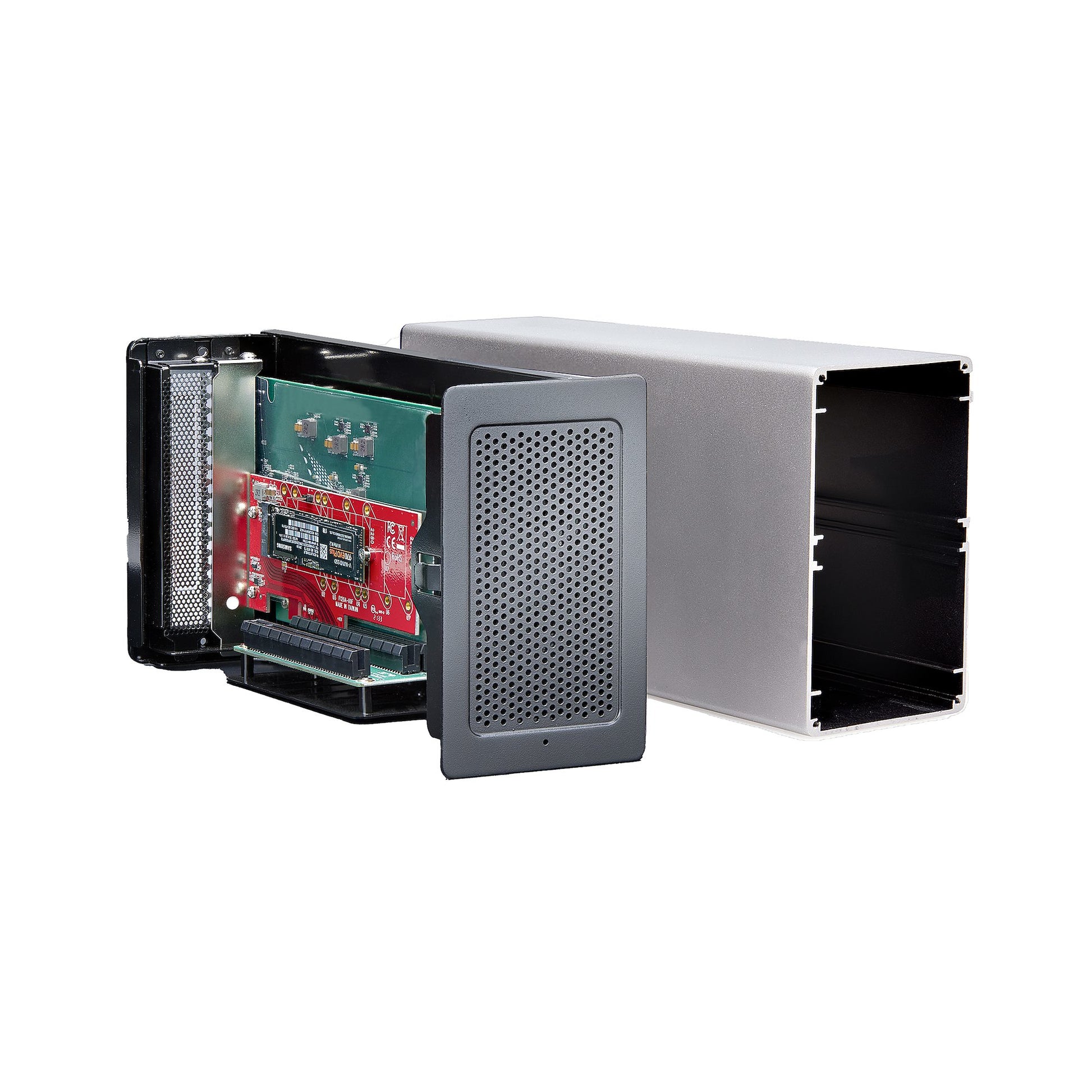 StarTech.com 2TBT3-PCIE-ENCLOSURE laptop dock/port replicator Wired Thunderbolt 3 Silver