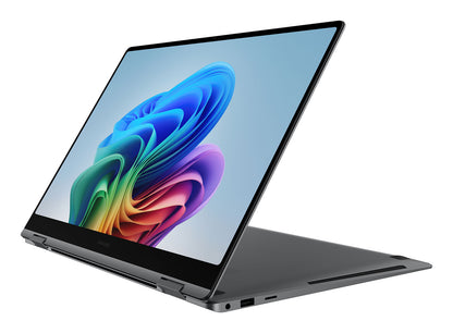 Samsung Galaxy Book5 Pro 360 Intel Core Ultra 7 256V Hybrid (2-in-1) 16" Touchscreen WQXGA+ 16 GB LPDDR5x-SDRAM 512 GB SSD Wi-Fi 7 (802.11be) Windows 11 Pro Gray