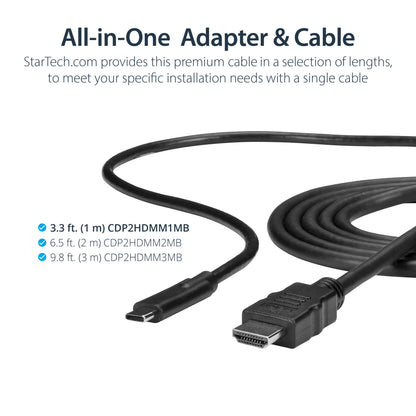 StarTech.com CDP2HDMM1MB video cable adapter 39.4" (1 m) USB Type-C HDMI Black