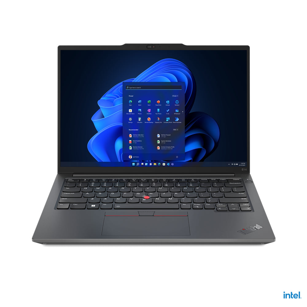 Lenovo ThinkPad E14 Gen 5 (Intel) Intel® Core™ i7 i7-1355U Laptop 14" Touchscreen WUXGA 16 GB DDR4-SDRAM 512 GB SSD Wi-Fi 6 (802.11ax) Windows 11 Pro US English Graphite, Black