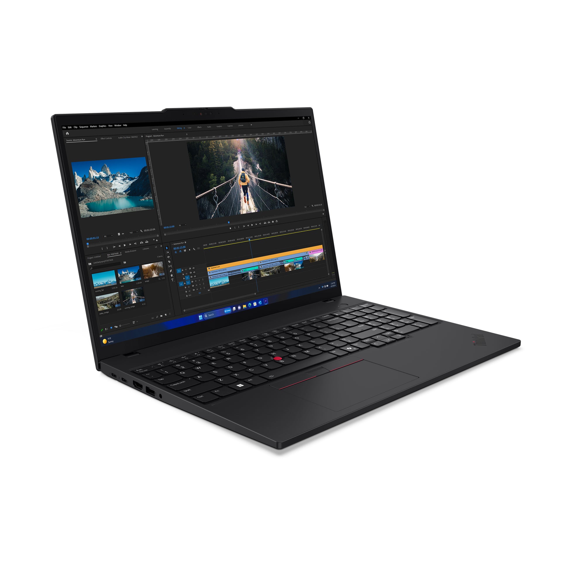 Lenovo ThinkPad T16 Gen 3 Intel Core Ultra 7 155U Laptop 16" Touchscreen WUXGA 16 GB DDR5-SDRAM 512 GB SSD Wi-Fi 6E (802.11ax) Windows 11 Pro Black