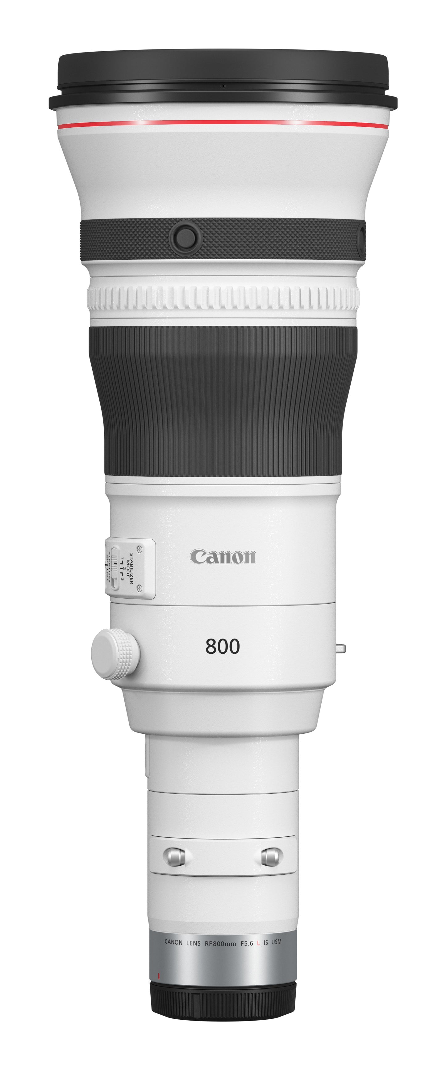 Canon RF800mm F5.6 L IS USM MILC Super telephoto lens Black, White