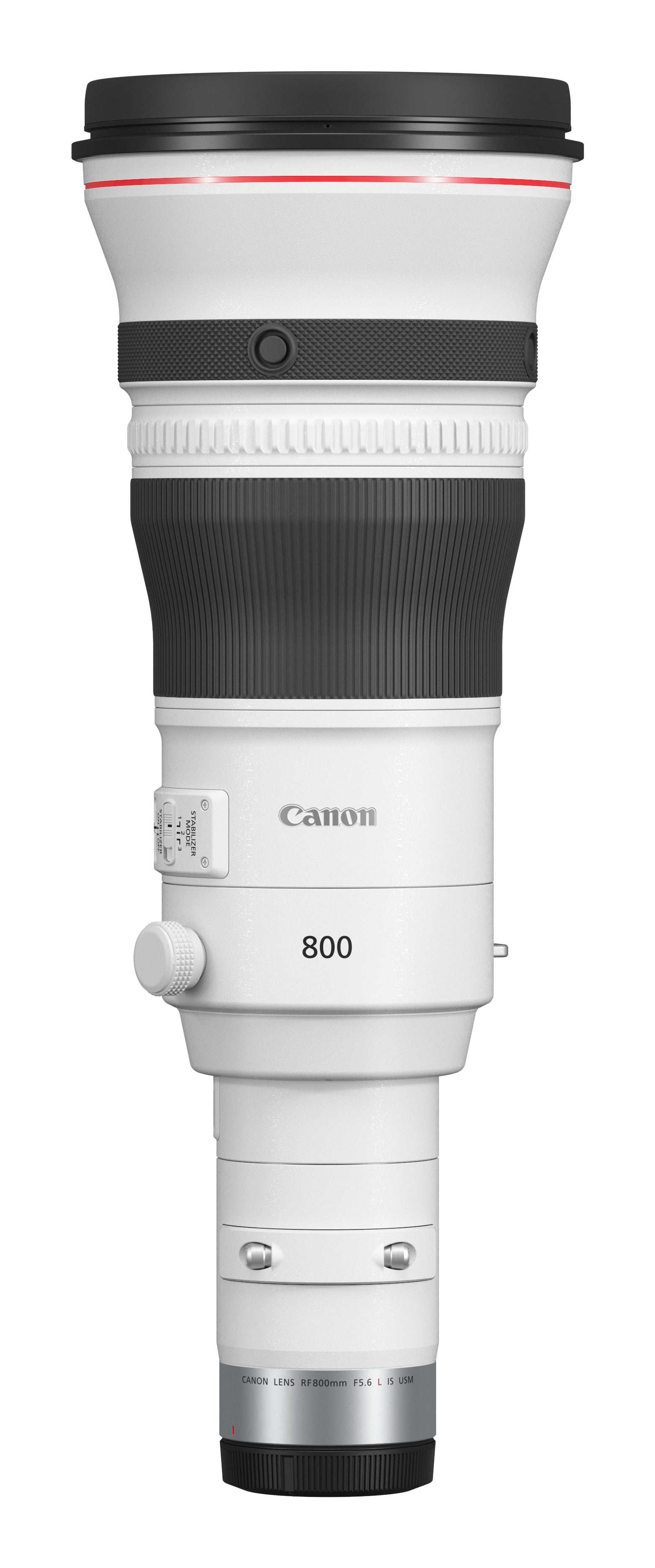 Canon RF800mm F5.6 L IS USM MILC Super telephoto lens Black, White