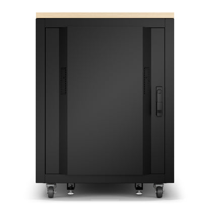 APC AR4017A rack cabinet 17U Freestanding rack Black, Maple color
