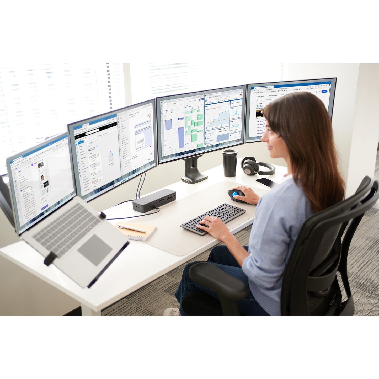 Kensington K53801WW monitor mount / stand Black
