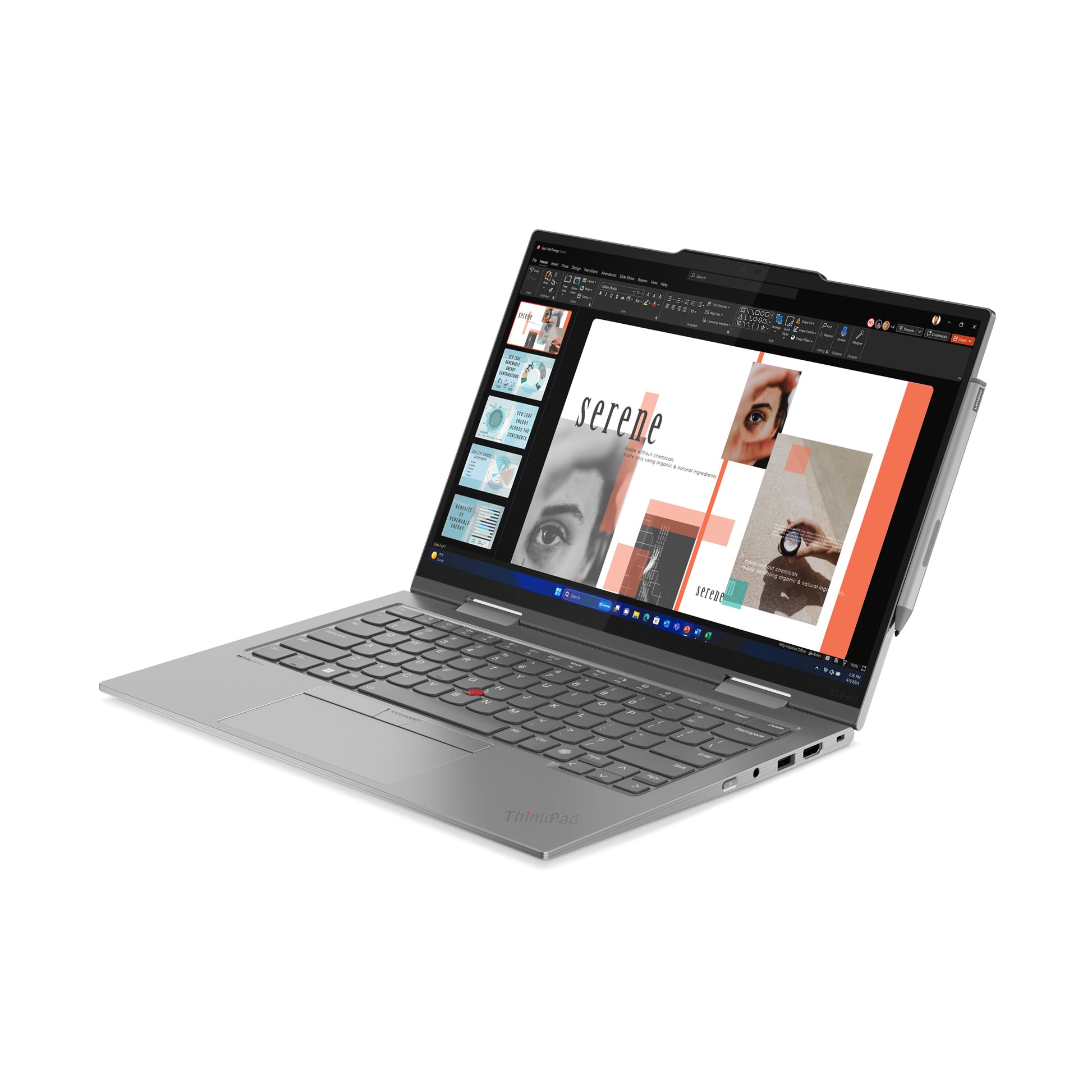 Lenovo ThinkPad X1 2-in-1 Gen 9 Intel Core Ultra 7 165U Hybrid (2-in-1) 14" Touchscreen WUXGA 32 GB LPDDR5x-SDRAM 512 GB SSD Wi-Fi 6E (802.11ax) Windows 11 Pro English Gray
