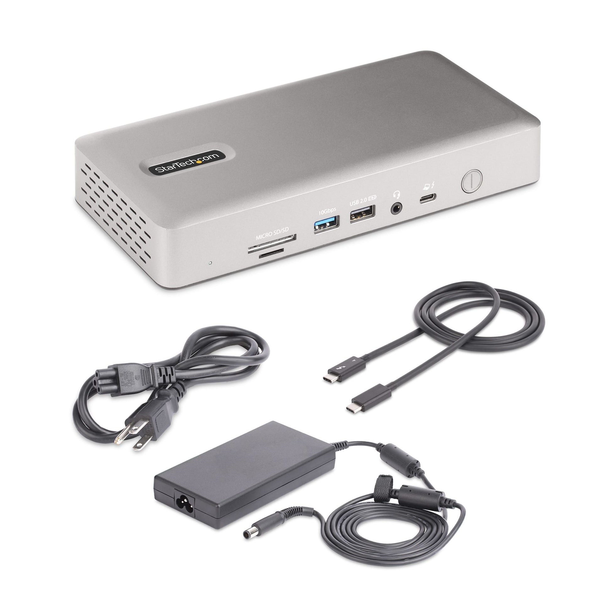 StarTech.com 132N-TB4USB4DOCK laptop dock/port replicator Wired Thunderbolt 4 Gray
