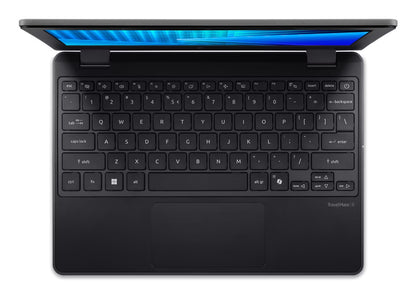 Acer TravelMate TMB311-34T-C9AJ Laptop 11.6" Touchscreen WXGA 8 GB LPDDR5-SDRAM 128 GB eMMC Wi-Fi 7 (802.11be) Windows 11 Pro Education Black