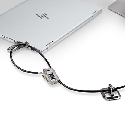 StarTech.com 3M4-DESK-LOCKING-KIT cable lock Black, Silver 118.1" (3 m)