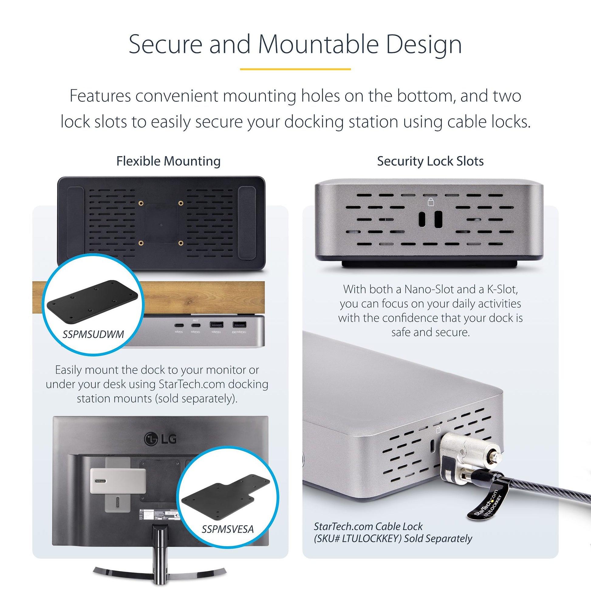 StarTech.com 155NA-USB4-DOCK laptop dock/port replicator Wired Silver