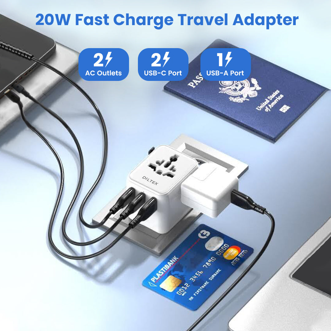 20W GaN III Fast Charging Travel Adapter
