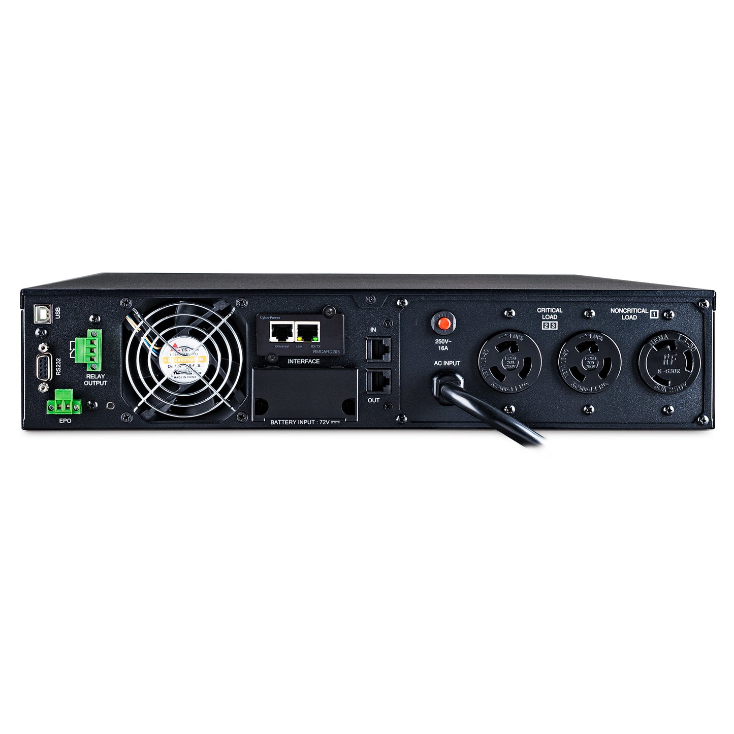 CyberPower OL3000RTXL2UHVN uninterruptible power supply (UPS) Double-conversion (Online) 3 kVA 2700 W 3 AC outlet(s)