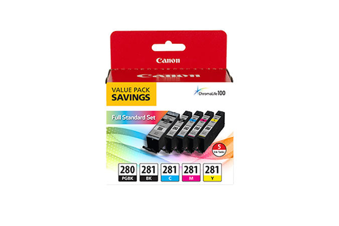 Canon PGI-280/CLI-281 ink cartridge 5 pc(s) Original Black, Cyan, Magenta, Matte black, Yellow