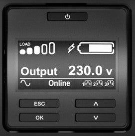 APC Smart-UPS On-Line uninterruptible power supply (UPS) Double-conversion (Online) 2.2 kVA 1980 W 10 AC outlet(s)