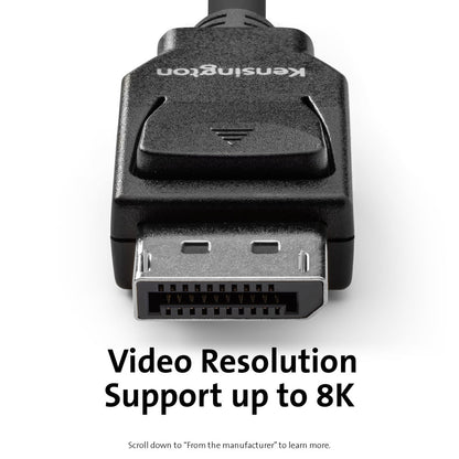 Kensington DisplayPort 1.4 (M/M) Passive Bi-Directional Cable, 6ft