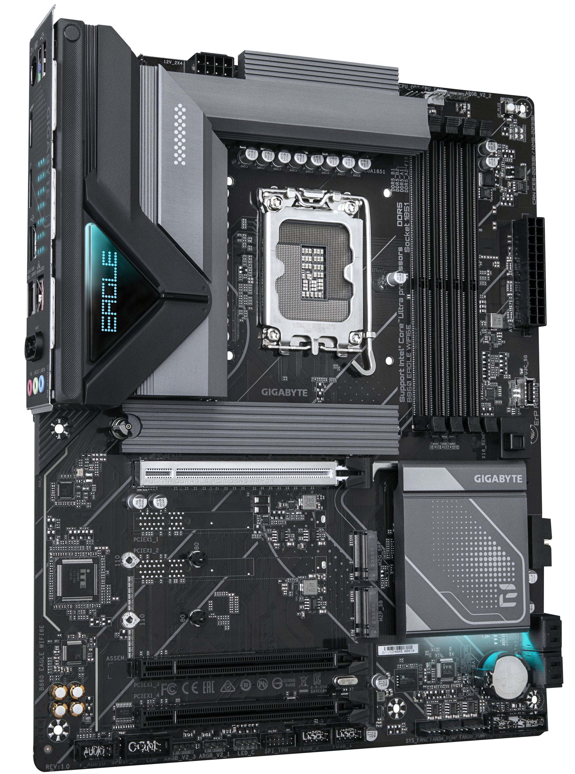 GIGABYTE B860 EAGLE WIFI6E motherboard Intel B860 LGA 1851 (Socket V1) ATX