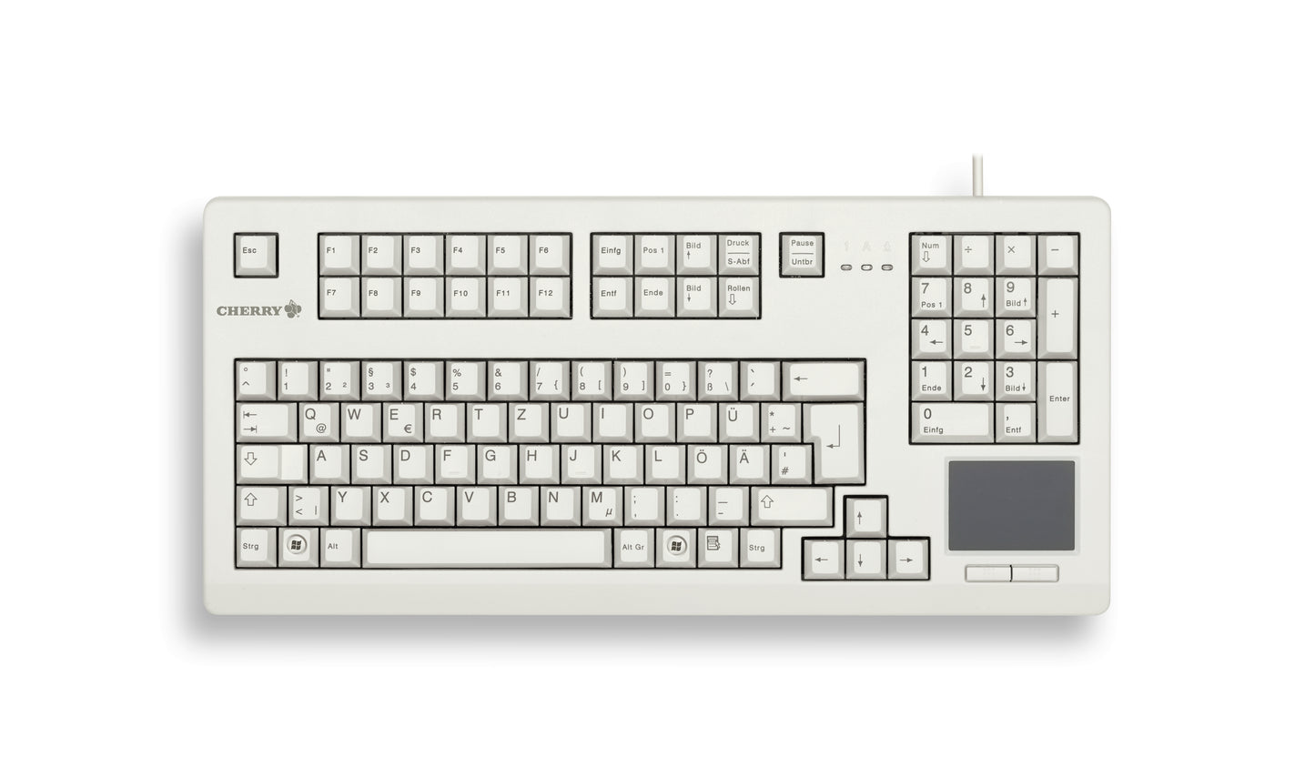CHERRY TouchBoard G80-11900 keyboard Industrial USB QWERTY English Gray