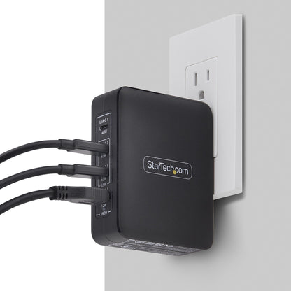 StarTech.com 3114GCN-WALL-CHARGER mobile device charger Universal Black AC Fast charging Indoor