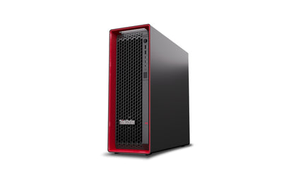 Lenovo ThinkStation P5 Intel Xeon W w5-2445 32 GB DDR5-SDRAM 512 GB SSD NVIDIA T400 Windows 11 Pro for Workstations Tower Workstation Black, Red