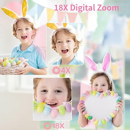 4K Dual Screen Digital Camera 48MP with 32 GB SD Card