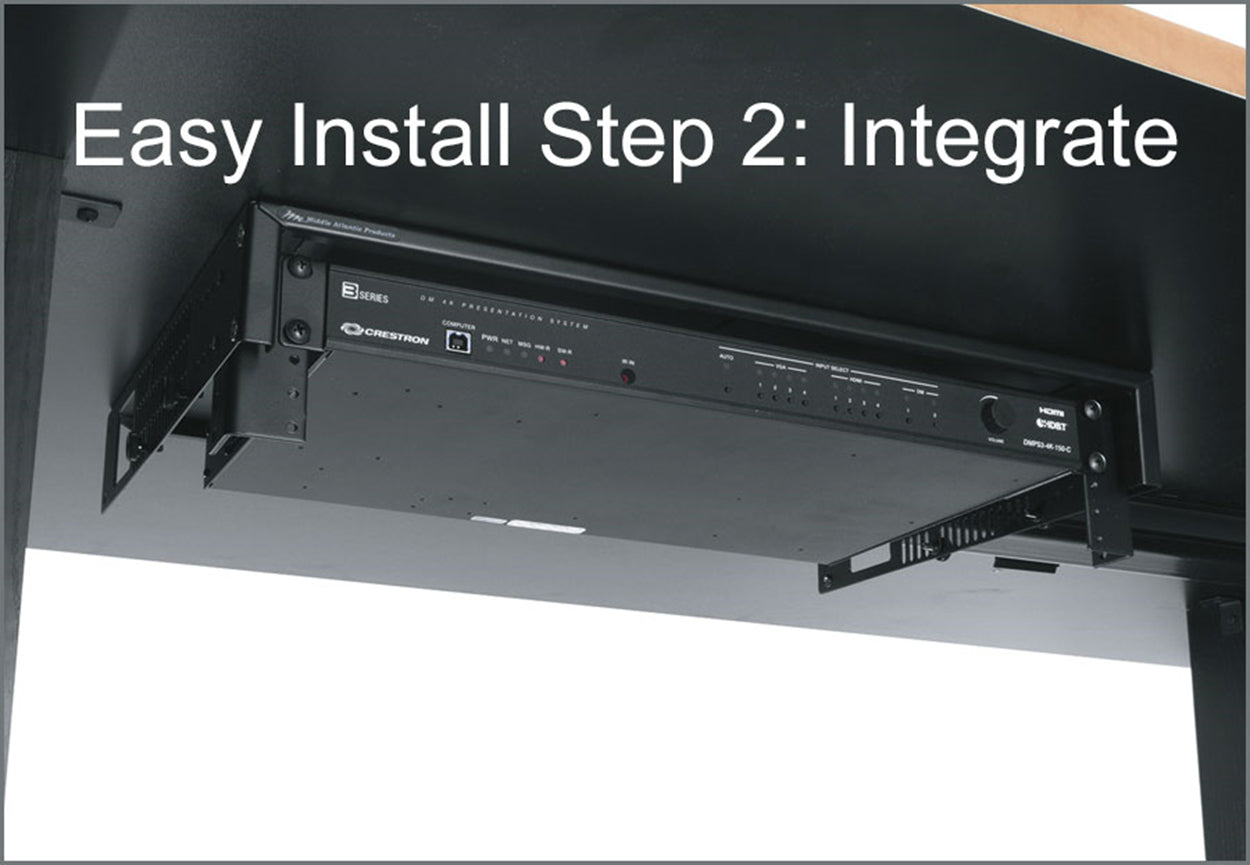 Middle Atlantic Products UTB-A2-14 rack cabinet 1U/2U Ceiling mounted rack Black