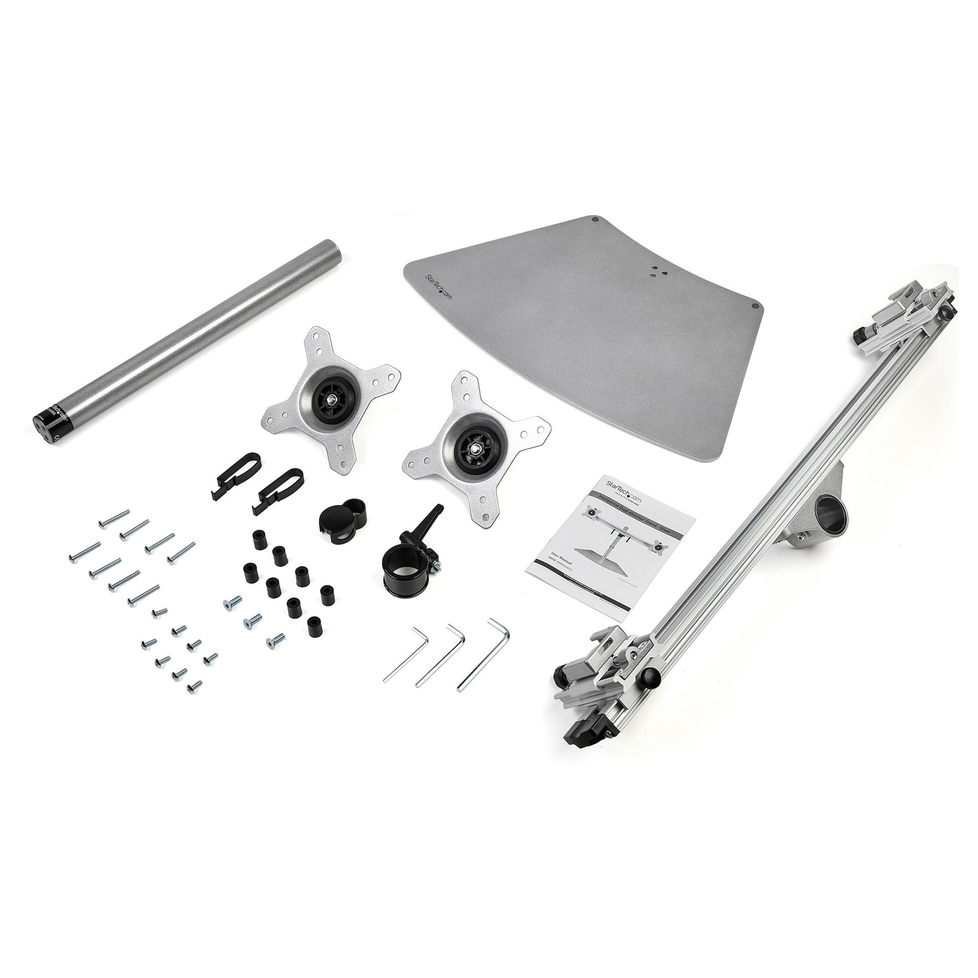 StarTech.com ARMDUOSS monitor mount / stand 24" Desk Stainless steel