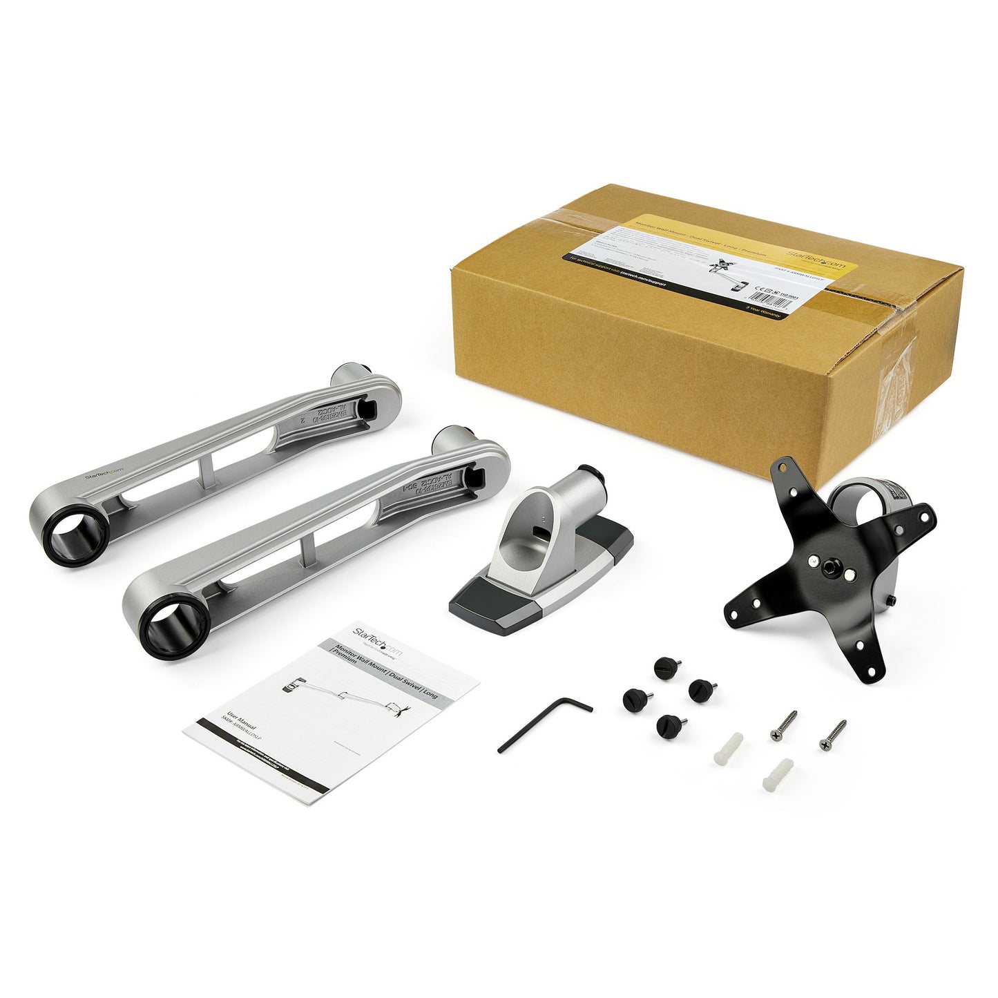 StarTech.com ARMWALLDSLP monitor mount / stand 30" Wall Silver