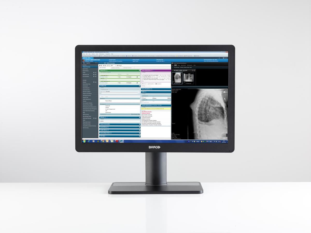 Barco MDRC-2324 HTEW computer monitor 24" 1920 x 1200 pixels LCD White