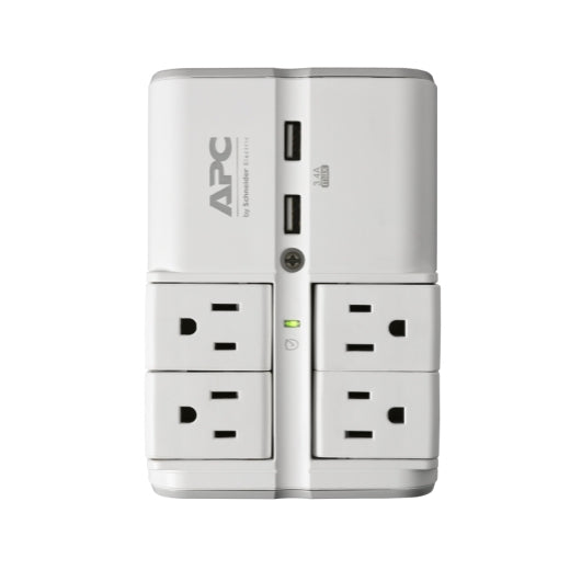 APC PE4WRU3 surge protector White 4 AC outlet(s) 120 V