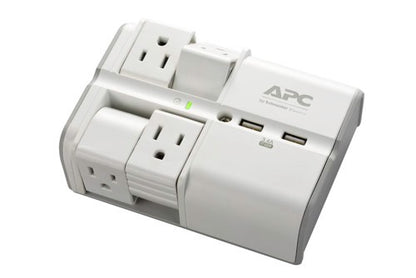APC PE4WRU3 surge protector White 4 AC outlet(s) 120 V