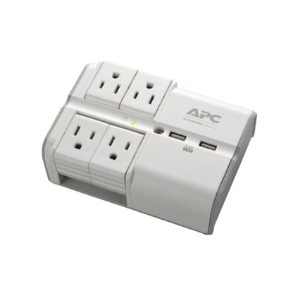 APC PE4WRU3 surge protector White 4 AC outlet(s) 120 V