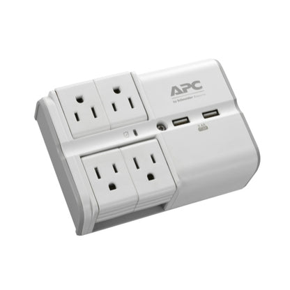 APC PE4WRU3 surge protector White 4 AC outlet(s) 120 V
