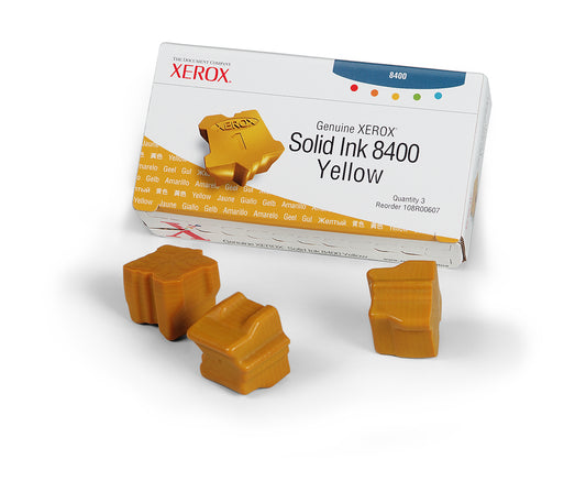 Xerox 108R00607 ink stick 3 pc(s) Yellow 3400 pages