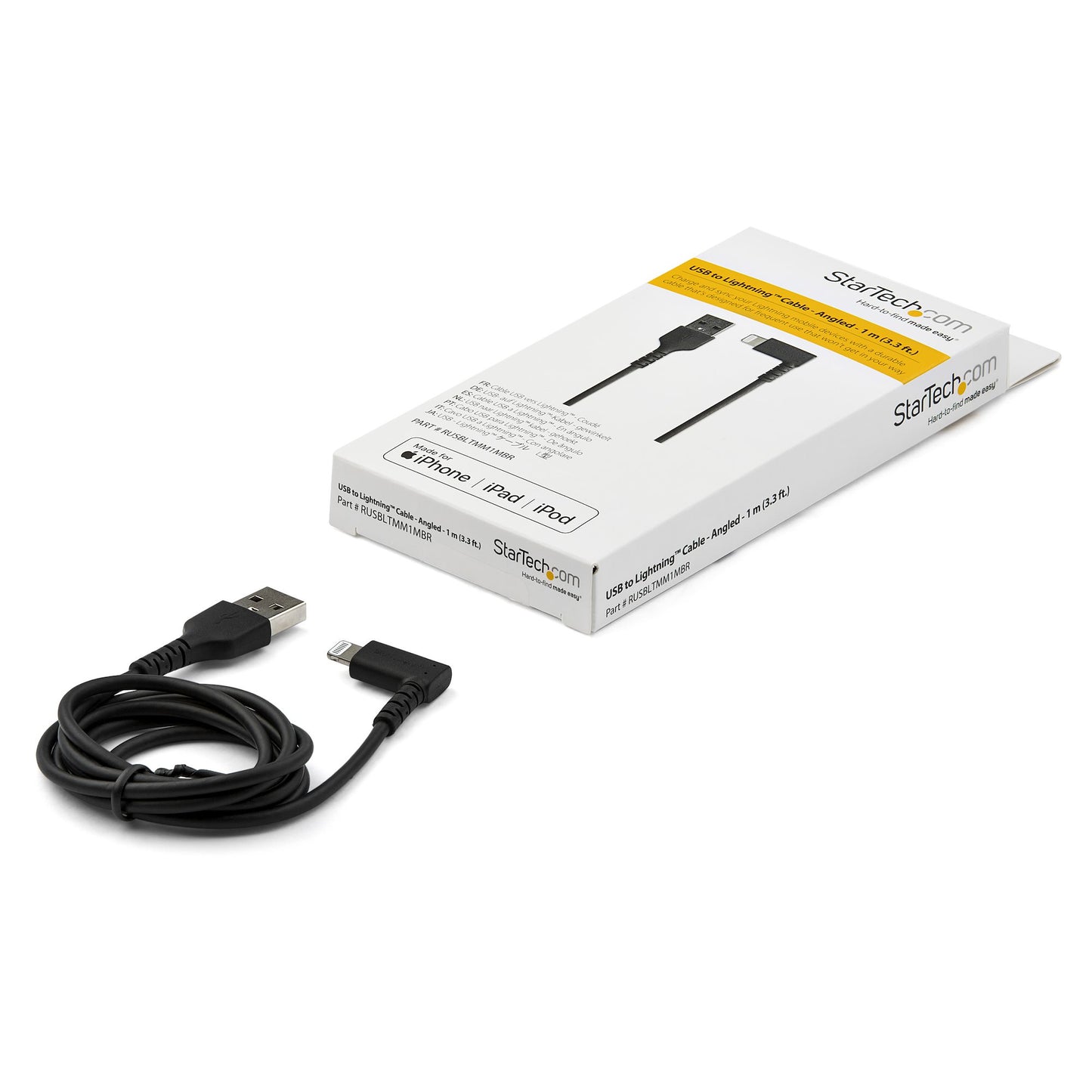 StarTech.com RUSBLTMM1MBR lightning cable 39.4" (1 m) Black