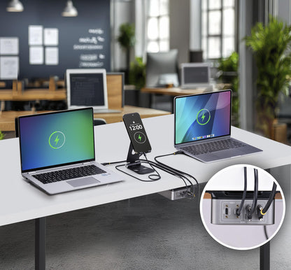 StarTech.com 424D3N-USB-C-CHARGER mobile device charger Universal Silver AC Fast charging Indoor