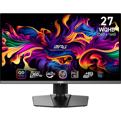 MSI MPG 271QRX QD-OLED computer monitor 26.5" 2560 x 1440 pixels Wide Quad HD Black