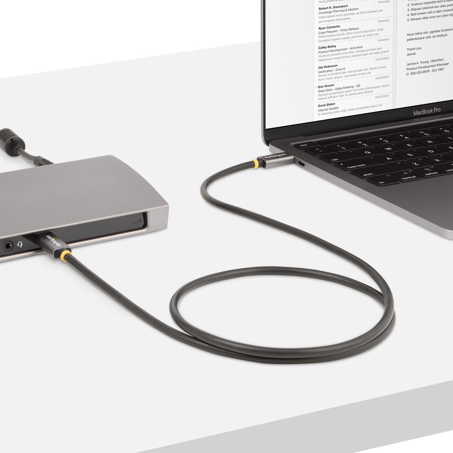 StarTech.com CC1M-40G-USB-CABLE USB cable USB4 Gen 2x2 39.4" (1 m) USB C