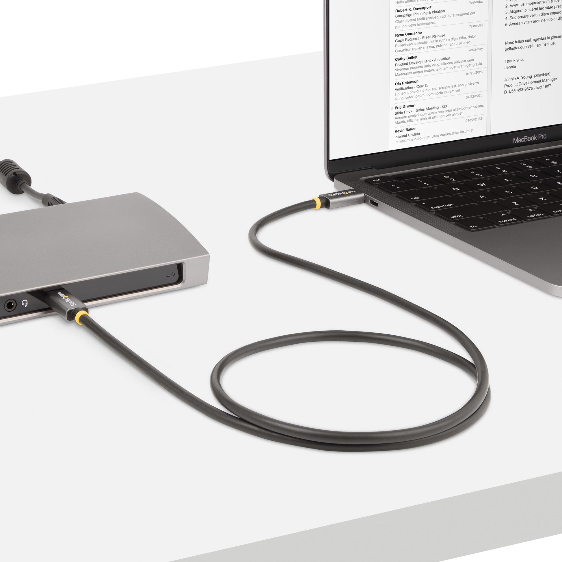 StarTech.com CC1M-40G-USB-CABLE USB cable USB4 Gen 2x2 39.4" (1 m) USB C